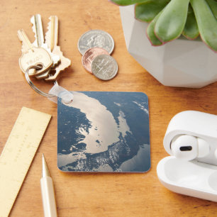 Sunglint Beams Off Lake Michigan Keychain