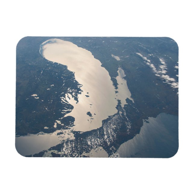 Sunglint Beams Off Lake Michigan Magnet (Horizontal)