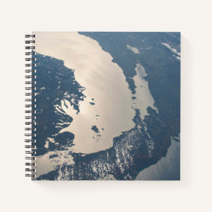 Sunglint Beams Off Lake Michigan Notebook
