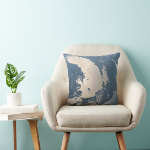 Sunglint Beams Off Lake Michigan Throw Pillow