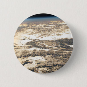 Sunglint Beams Off The Atlantic Ocean 2 Inch Round Button