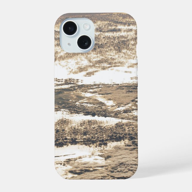 Sunglint Beams Off The Atlantic Ocean iPhone 15 Case (Back)