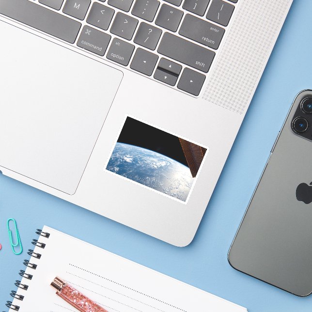 Sunglint Beams Off The Waters Of The Pacific Ocean (Laptop w/ iPhone)