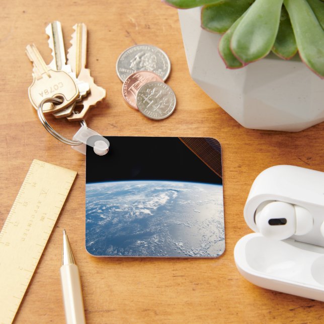 Sunglint Beams Off The Waters Of The Pacific Ocean Keychain (Desk)