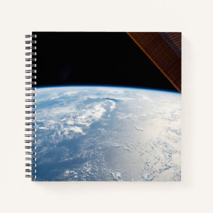 Sunglint Beams Off The Waters Of The Pacific Ocean Notebook