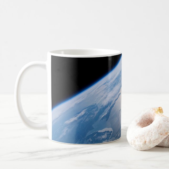 Sunglint Off The Gulf Of St. Lawrence In Canada. Coffee Mug (With Donut)