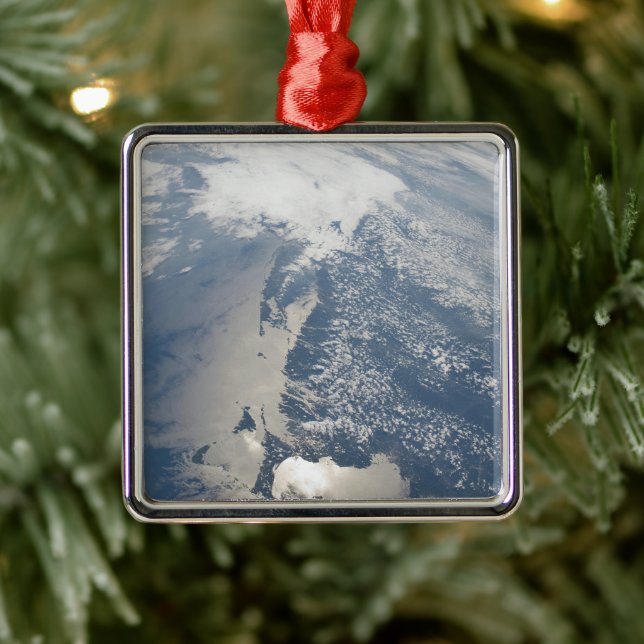 Sunglint On The Massachusetts Coastline. Metal Ornament (Tree)
