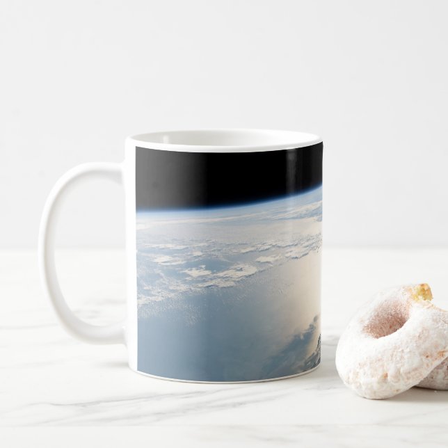 Sunglint Reflects Off The Gulf Of Mexico Coffee Mug (With Donut)