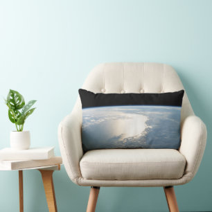 Sunglint Reflects Off The Gulf Of Mexico Lumbar Pillow