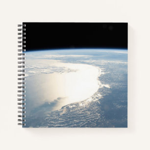Sunglint Reflects Off The Gulf Of Mexico Notebook