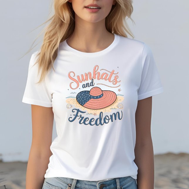 Sunhats and Freedom Patriotic T-Shirt (Creator Uploaded)