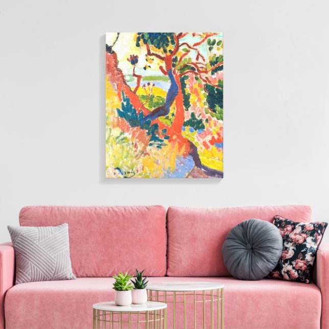 Sunken Path, L'Estaque | Andre Derain | Canvas Print (Insitu(LivingRoom))