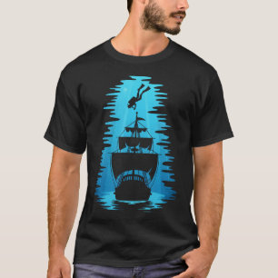 Sunken Pirate Ship Scuba Diver Scuba Diving T-Shirt