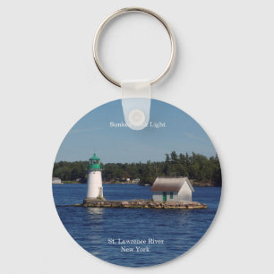 Sunken Rock Light key chain
