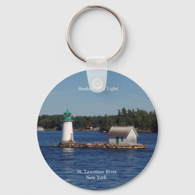 Sunken Rock Light key chain (Front)