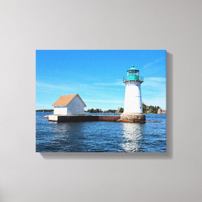 Sunken Rock Lighthouse, New York Canvas Print (Front)