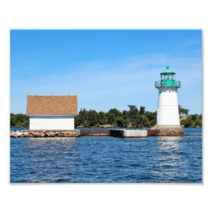Sunken Rock Lighthouse, New York Photo Print