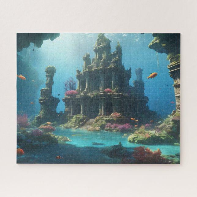 sunken ruins of an ancient temple jigsaw puzzle (Horizontal)