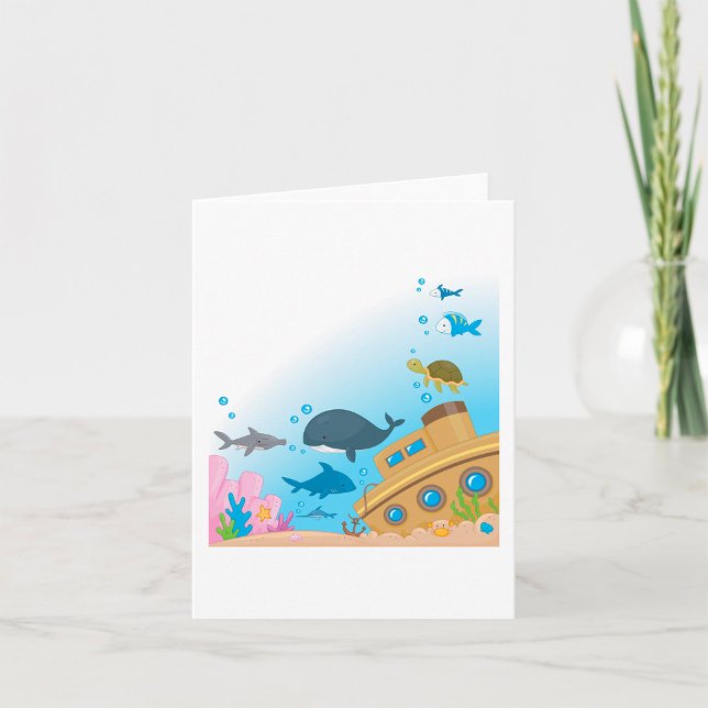 Sunken Ship And Fish Card (Creator Uploaded)
