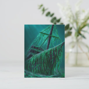 Sunken Ships Embrace Postcard