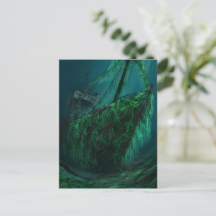 Sunken Ships Embrace Postcard