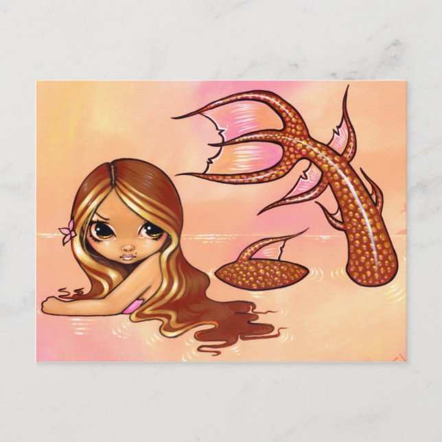 "Sunkissed Mermaid" Postcard (Front)