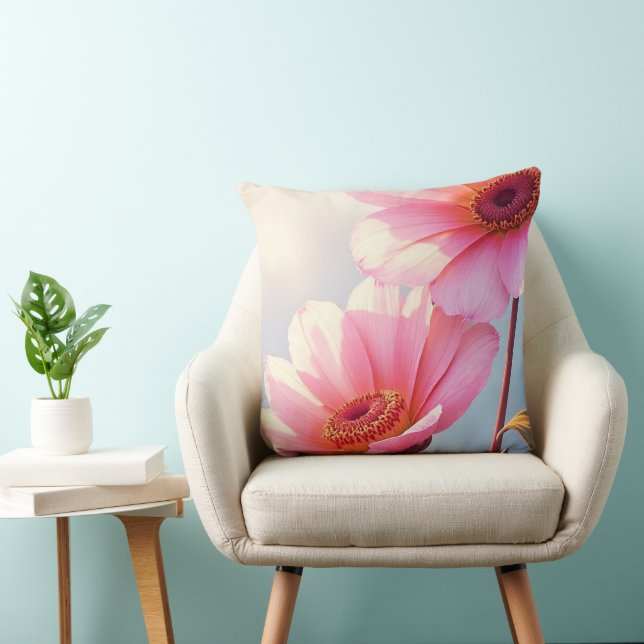 Sunkissed Salmon Throw Pillow (Chair)