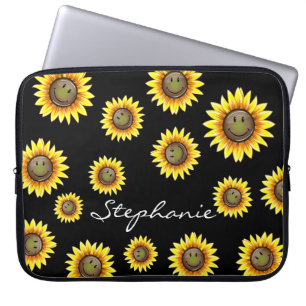 Sunkissed Smiling Sunflower Laptop Sleeve