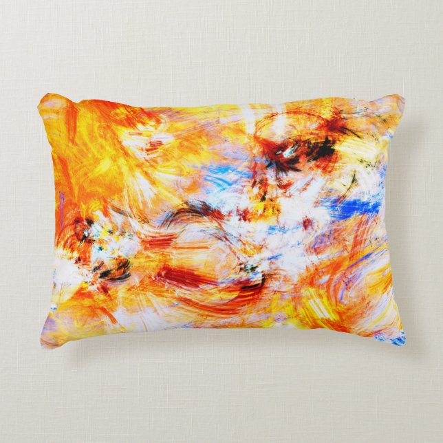 Sunlight. Abstract beautiful multicolor bright art Accent Pillow (Front)