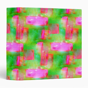 Sunlight abstract painted yellow, pink binder