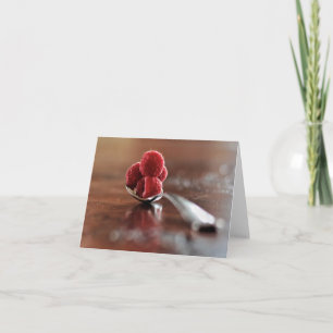 Sunlight and Raspberries Blank Note Card
