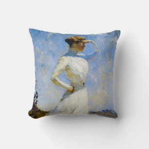 Sunlight by Frank Benson Throw Pillow