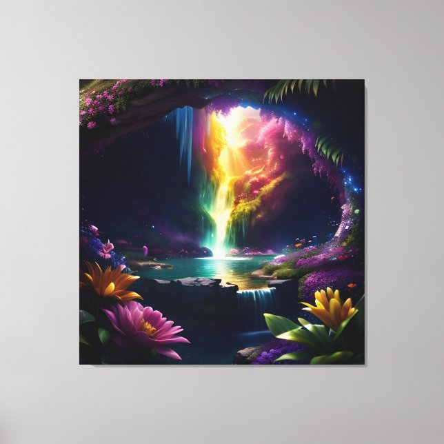 Sunlight Cavern Flower Beauty 2 Canvas Print (Front)