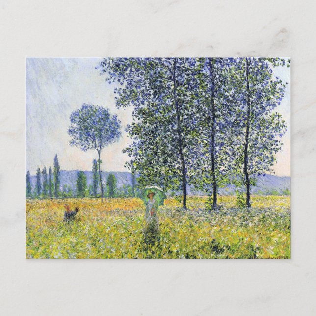 Sunlight Effect under the Poplars  Claude Monet Postcard (Front)