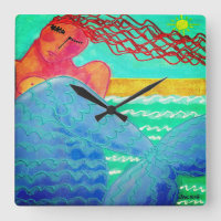 Sunlight Mermaid Abstract Art