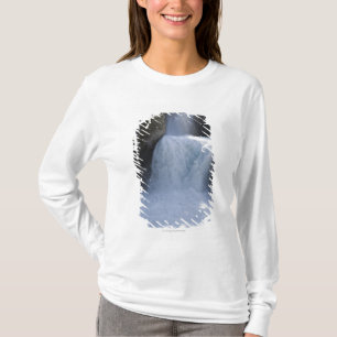 Sunlight On Waterfalls On The Side Of A Mountain T-Shirt
