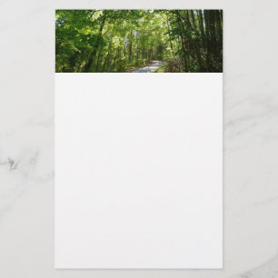 Sunlight on Wooded Path at Centennial Park Stationery