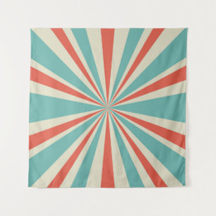 Sunlight retro horizontal background. Pale red and Tapestry