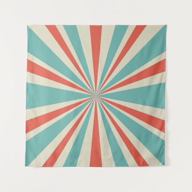 Sunlight retro horizontal background. Pale red and Tapestry (Front)