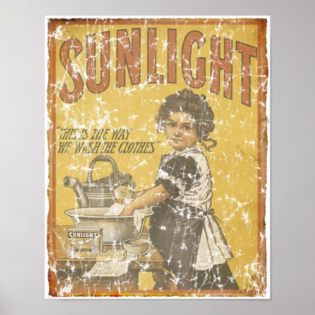 Sunlight Soap - 1873- distressed Poster (Front)