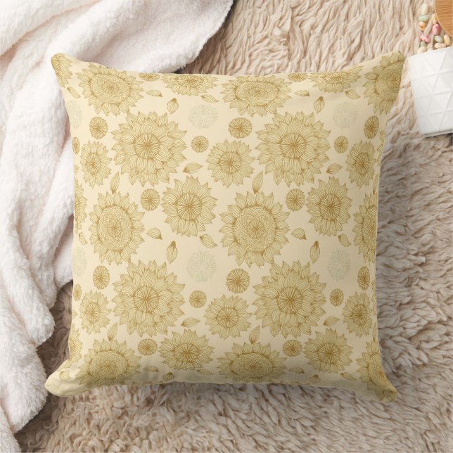 Sunlight Stillness II Custom Background Throw Pillow (Blanket)
