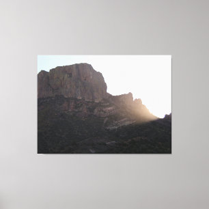 Sunlight Streaming Over Casa Grande, BBNP, Texas Canvas Print