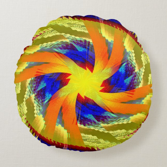 Sunlight, Sunbright.... Round Pillow (Front)