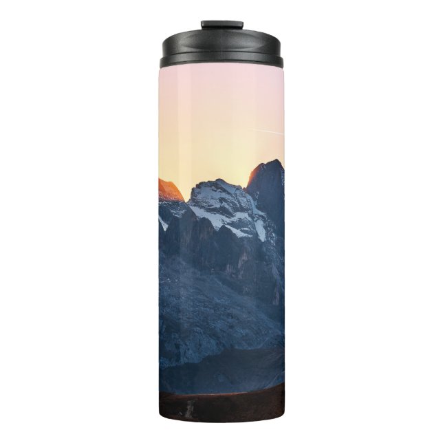 SUNLIGHT THROUGH ALP MOUNTAIN THERMAL TUMBLER (Front)