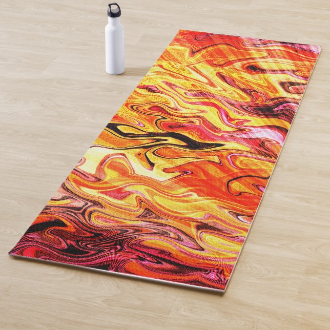 Sunlight through flames..... yoga mat (In Situ)