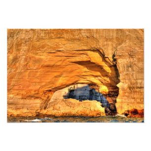 Sunlit arch, Pictured Rocks NL, Michigan Photo Print