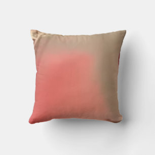Sunlit Blooms" - Orange and Red Floral Woven Place Throw Pillow