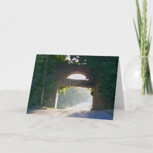 Sunlit Bridge Holiday Card