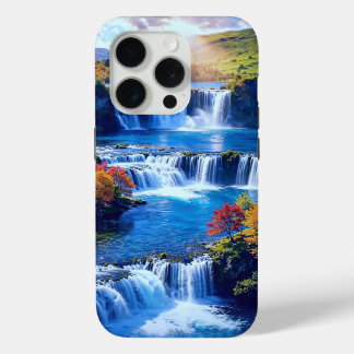 Sunlit Cascade Valley 001 iPhone 15 Pro Case