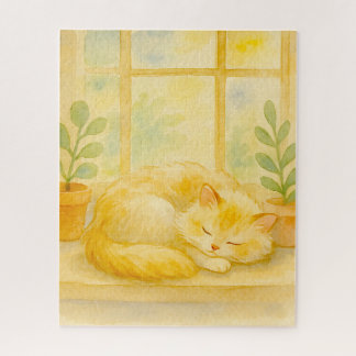 Sunlit Cat Haven Jigsaw Puzzle